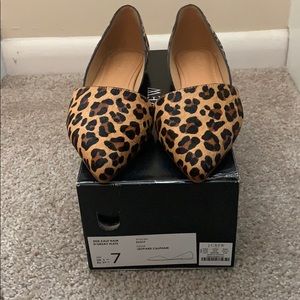J Crew Zoe calf hair flats